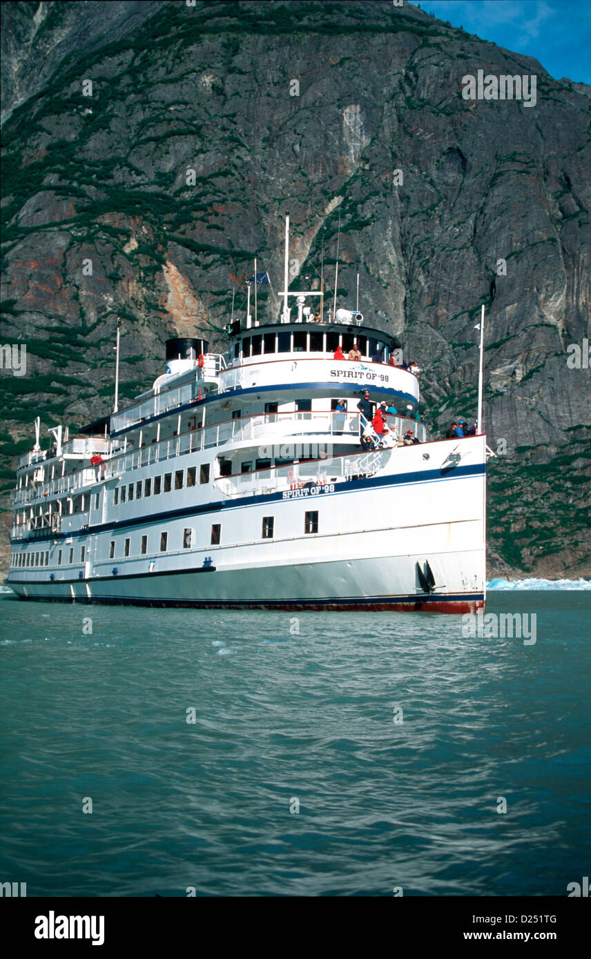 Visite de l'Alaska / Cruise West's Spirit of '98 à Tracy Arm, le passage de l'Intérieur, de l'Alaska Banque D'Images Visite de l'Alaska / Cruise West's Spirit of '98 à Tracy Arm, le passage de l'Intérieur, de l'Alaska Banque D'Images