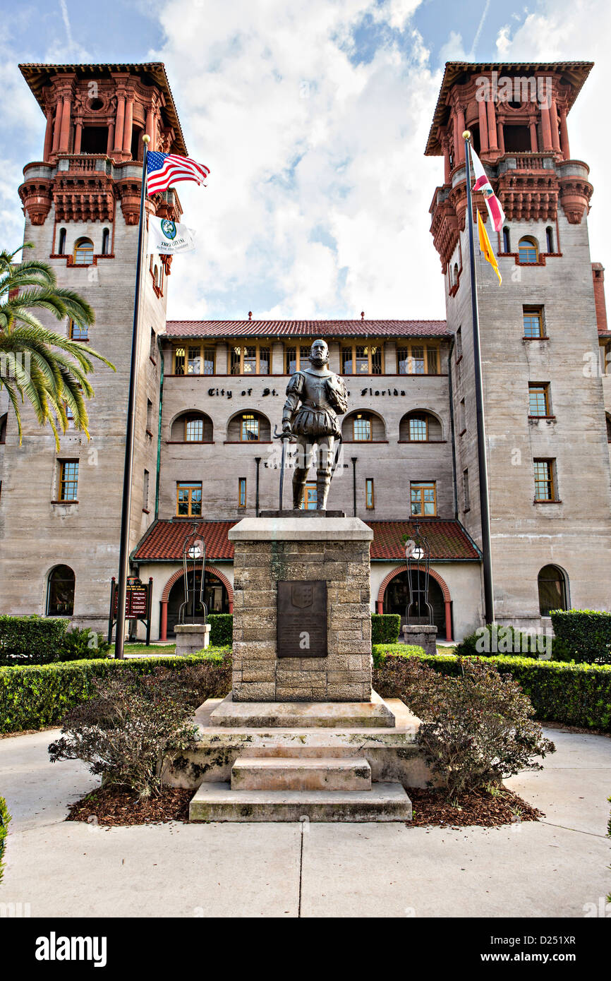 Lightner Museum à Saint Augustine, en Floride. Le bâtiment était à l'origine l'Hôtel Alcazar. Banque D'Images Lightner Museum à Saint Augustine, en Floride. Le bâtiment était à l'origine l'Hôtel Alcazar. Banque D'Images