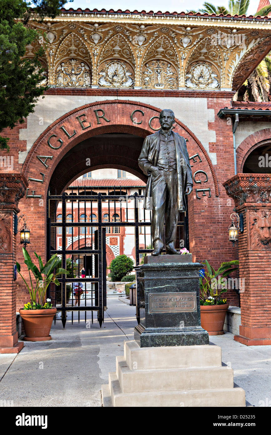 Flagler College à Saint Augustine, en Floride. Le bâtiment était à l'origine l'hôtel Ponce de Leon. Banque D'Images