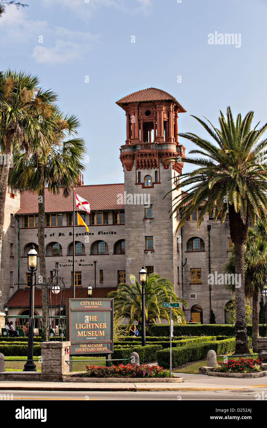 Lightner Museum à Saint Augustine, en Floride. Le bâtiment était à l'origine l'Hôtel Alcazar. Banque D'Images Lightner Museum à Saint Augustine, en Floride. Le bâtiment était à l'origine l'Hôtel Alcazar. Banque D'Images