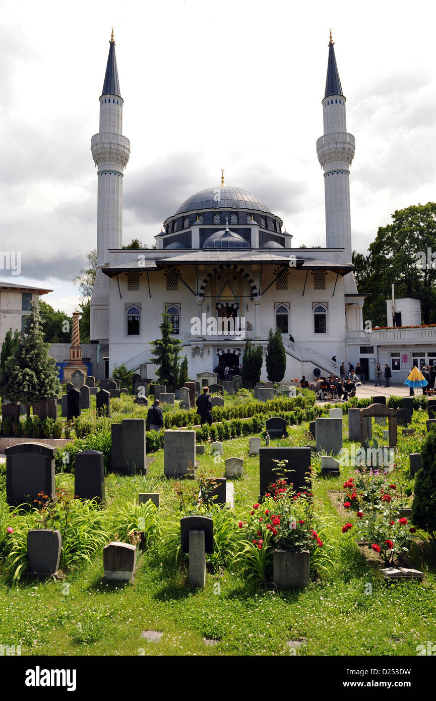 Berlin, Allemagne, la Mosquée de Sehitlik à Berlin le Columbiadamm Banque D'Images