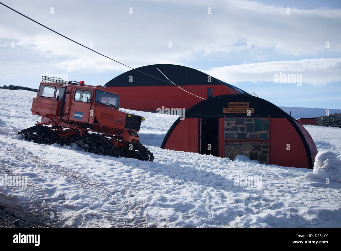 Les bâtiments de la station de recherche à Hope Bay, l'Antarctique. Banque D'Images