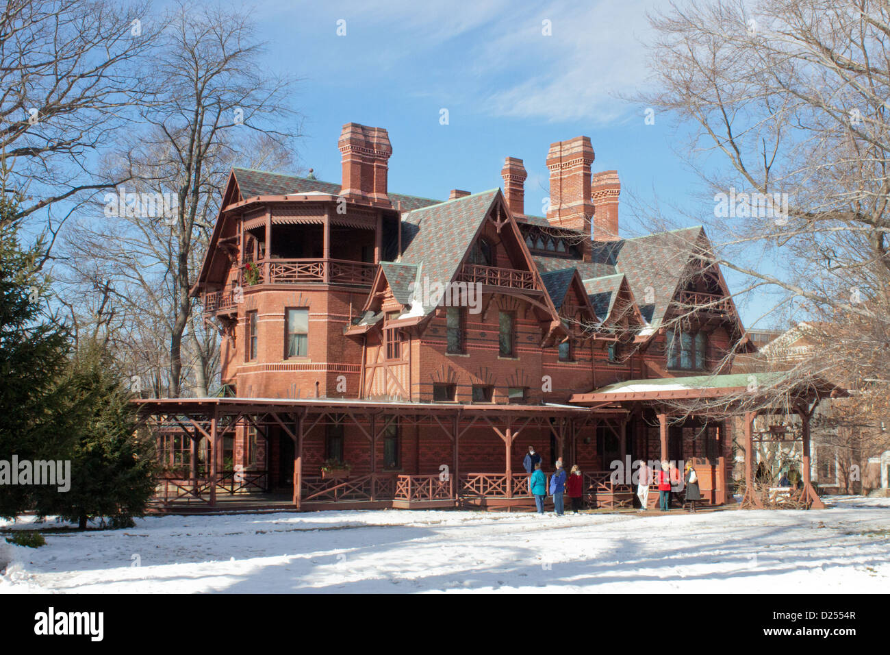 Mark Twain House et bibliothèque, Hartford Connecticut Banque D'Images Mark Twain House et bibliothèque, Hartford Connecticut Banque D'Images