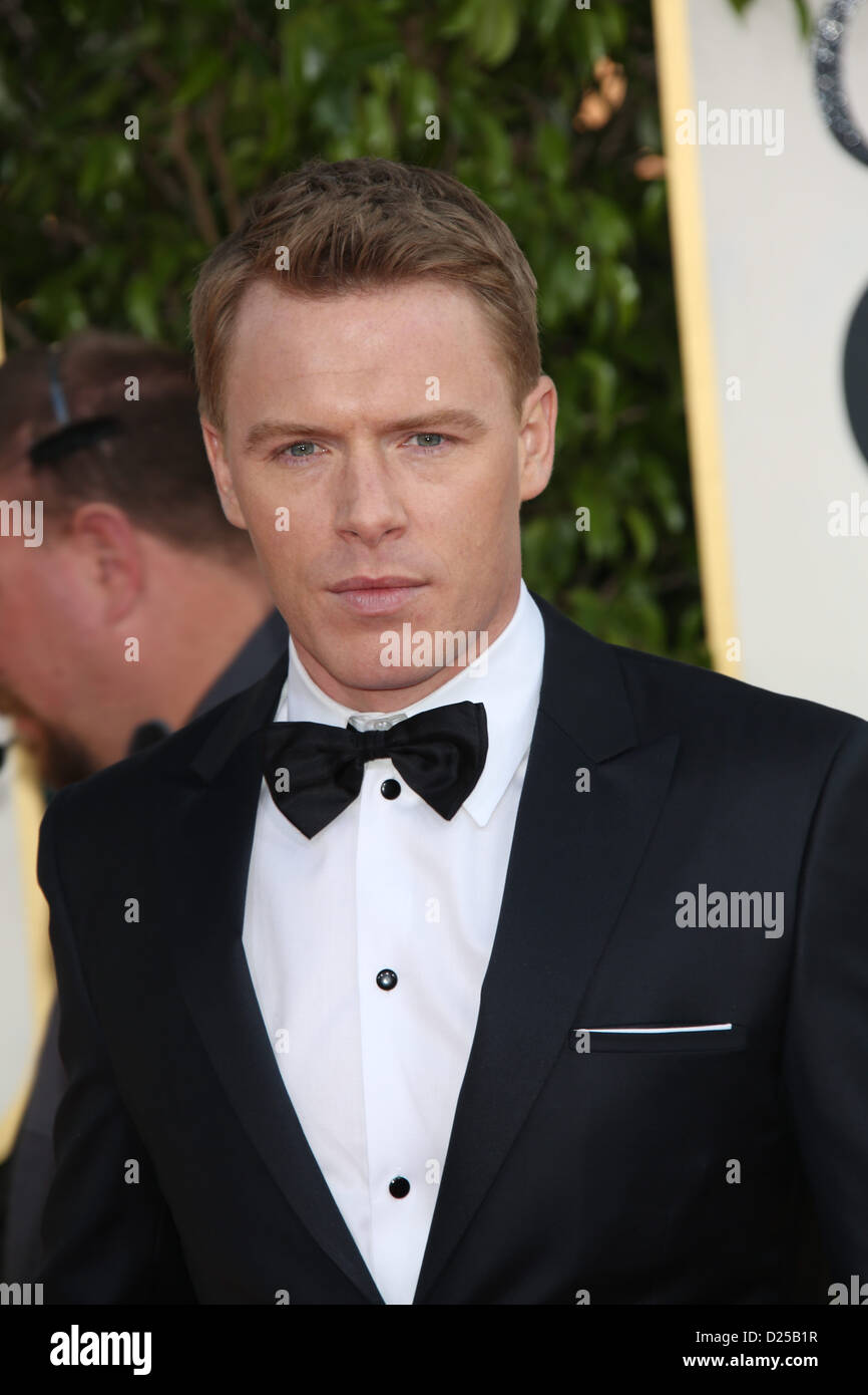 L'acteur canadien Diego Klattenhoff arrive à la 70e assemblée annuelle Golden Globe Awards présenté par la Hollywood Foreign Press Association (HFPA,, à l'hôtel Beverly Hilton à Beverly Hills, USA, le 13 janvier 2013. Photo : Hubert Boesl/dpa Banque D'Images