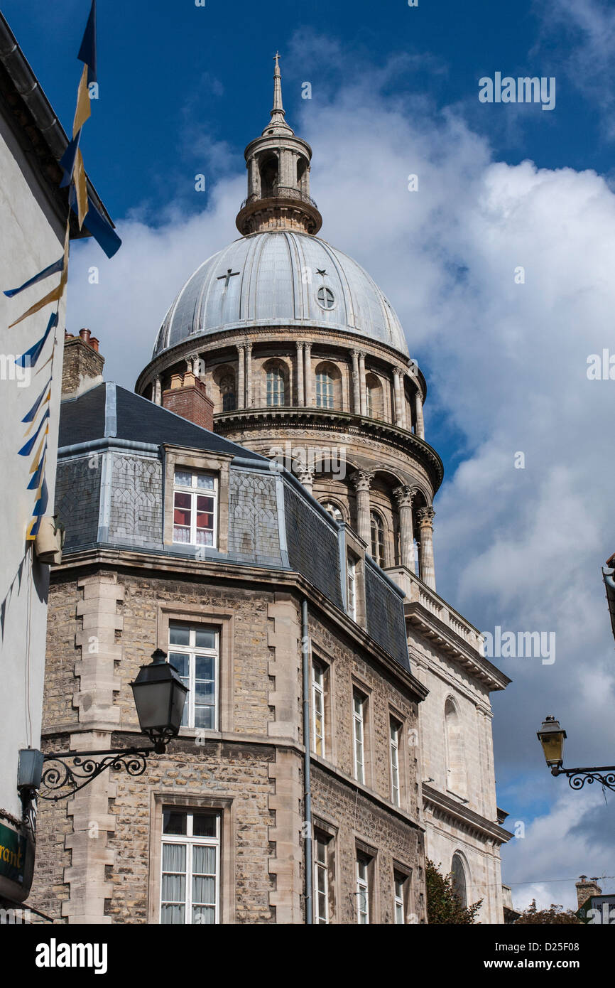 La Cathédrale de Boulogne France Banque D'Images