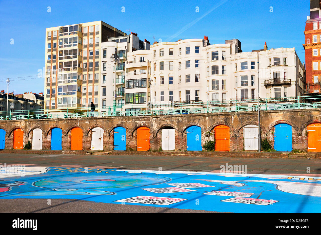 King's Road Arches sur le front de mer de Brighton, East Sussex, UK Banque D'Images