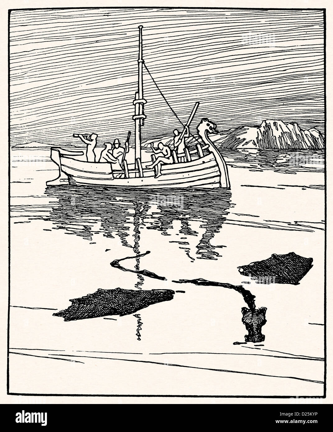 Les gens sur le bateau Banque D'Images