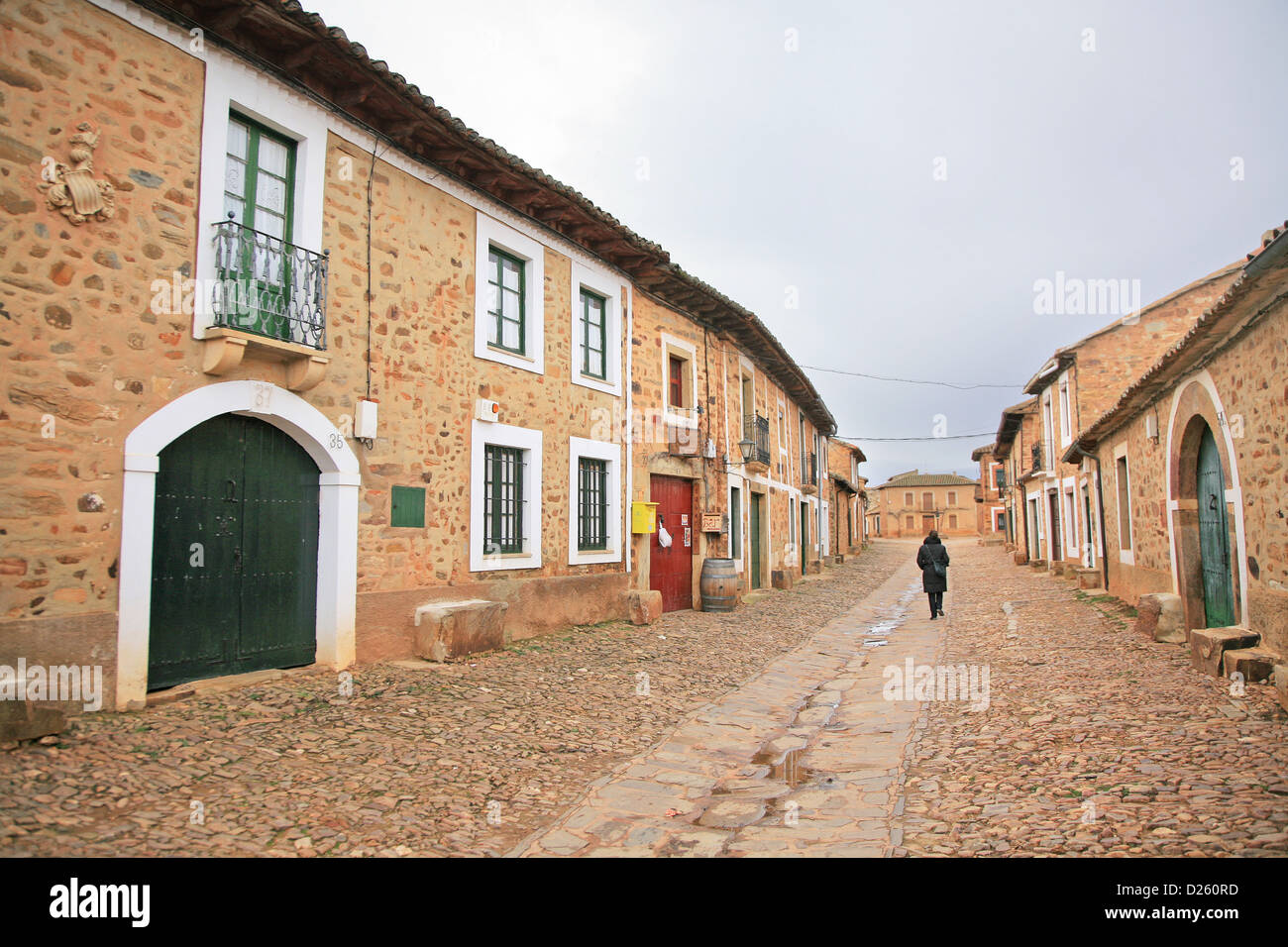 Castrillo de los Polvazares, Leon, Camino de Santiago, Santiago, Castilla Leon, Espagne, Europe. Banque D'Images