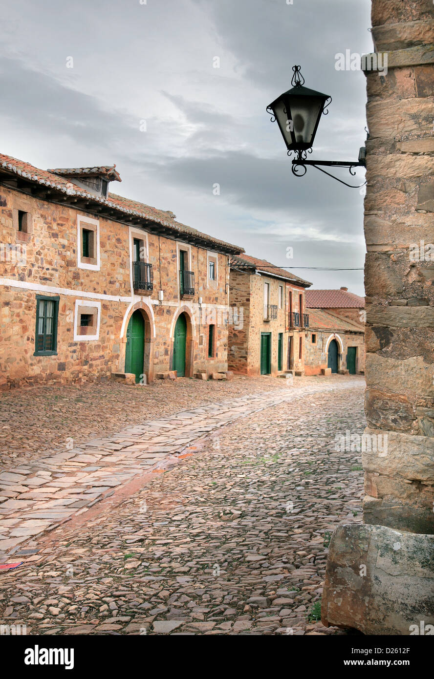 Castrillo de los Polvazares, Leon, Camino de Santiago, Santiago, Castilla Leon, Espagne, Europe. Banque D'Images