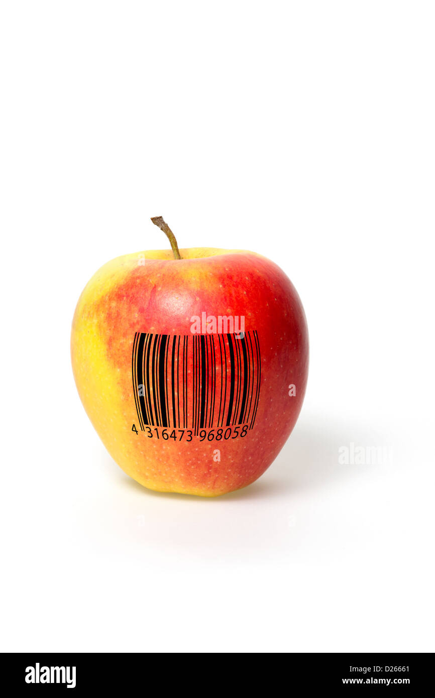 Code-barres avec Apple Banque D'Images