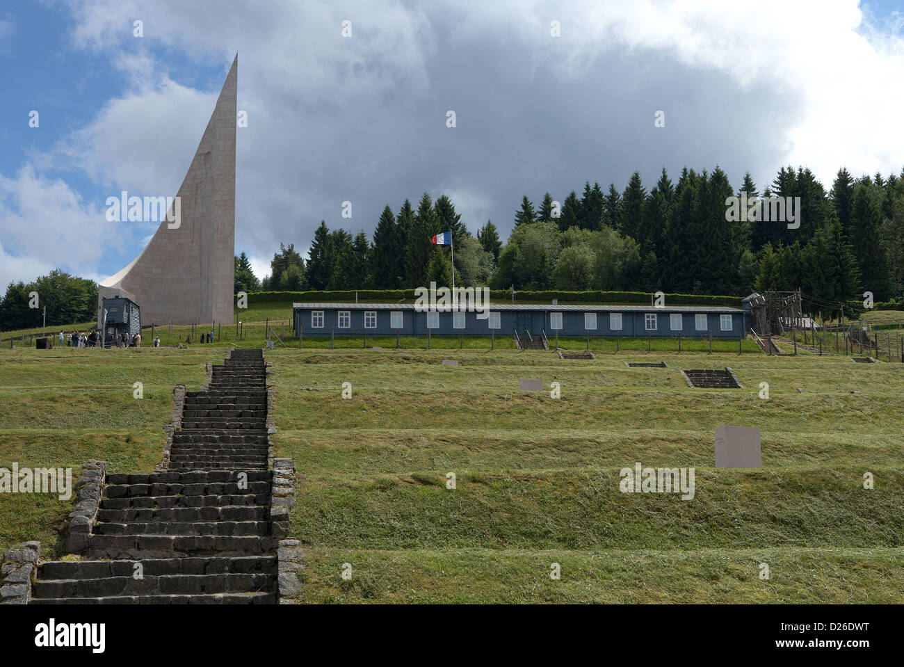 Natzwiller, la France, la zone de l'ancien camp de concentration de Natzweiler-Struthof Banque D'Images