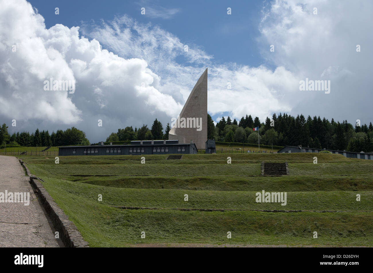 Natzwiller, la France, la zone de l'ancien camp de concentration de Natzweiler-Struthof Banque D'Images