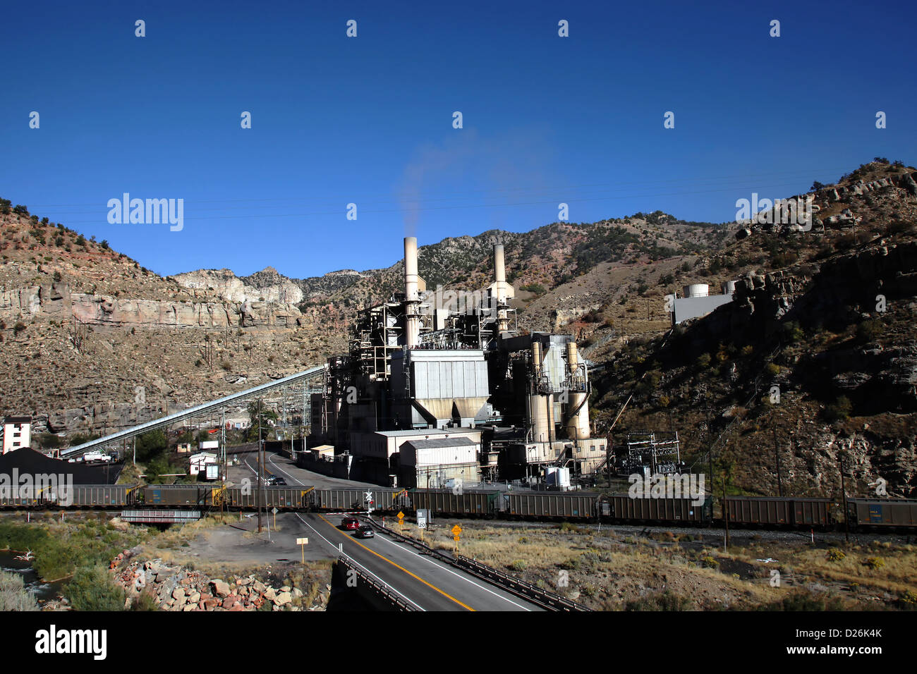 La centrale électrique au charbon Banque D'Images