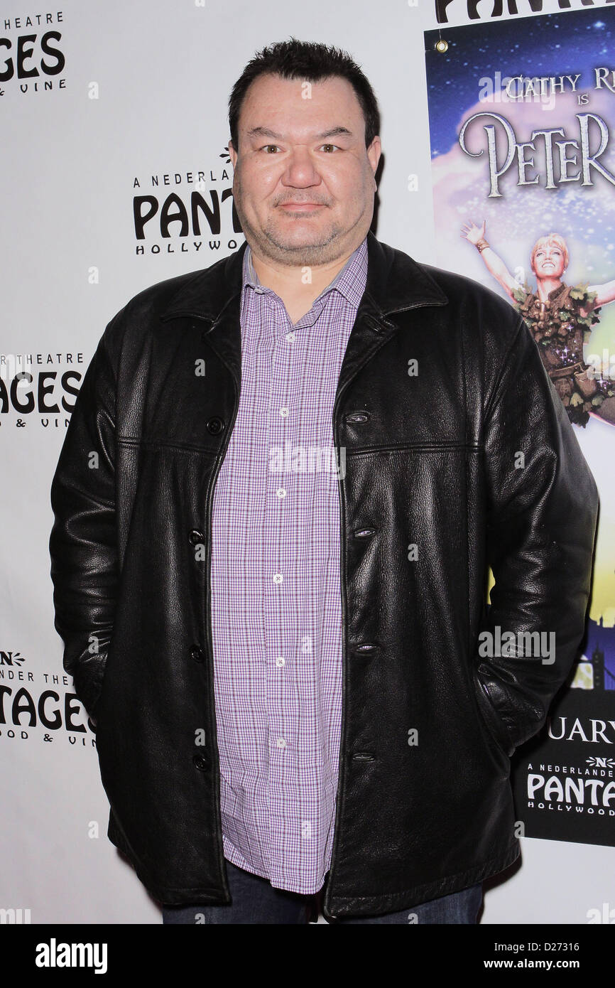 Los Angeles, Californie, USA. 15 janvier 2013. Patrick Gallagher assiste à Peter Pan Soirée d'ouverture le 15 janvier 2013 au Pantages Theatre de Los Angeles, CA.USA.(Image Crédit : © TLeopold ZUMAPRESS.com)/Photos/Globe Banque D'Images