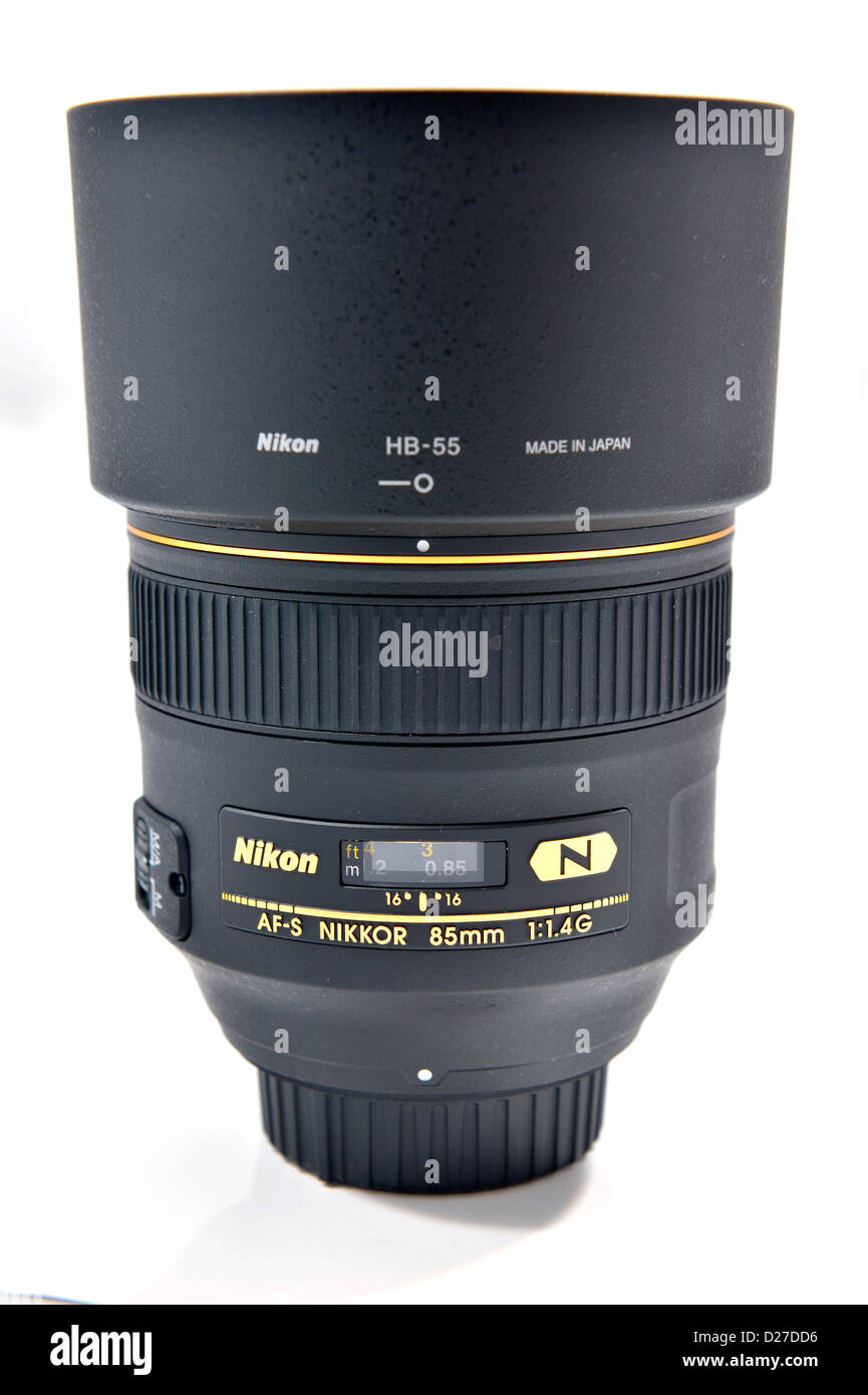 Nikon Nikkor AF-S 85mm f/1.4G objectif pour portrait professional Photo  Stock - Alamy