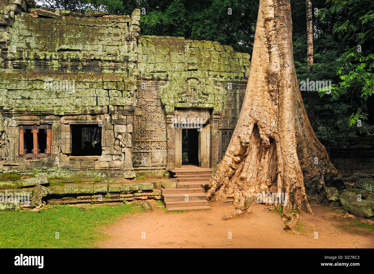 Preah Khan, temple Angkor Wat, au Cambodge Banque D'Images