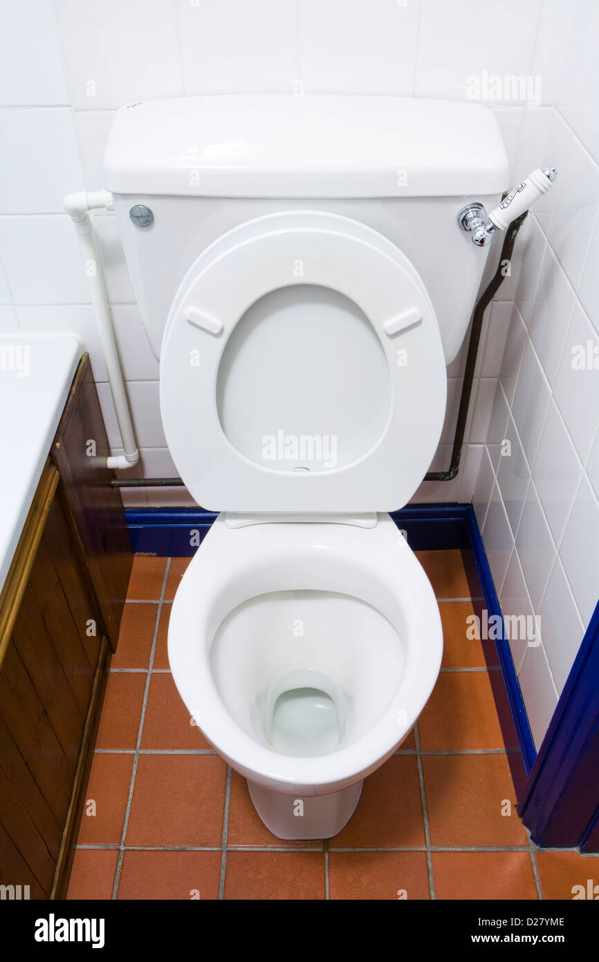 Toilettes, siège. Banque D'Images