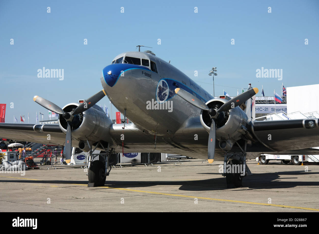 Au cours de l'ancien avion Paris air show Banque D'Images