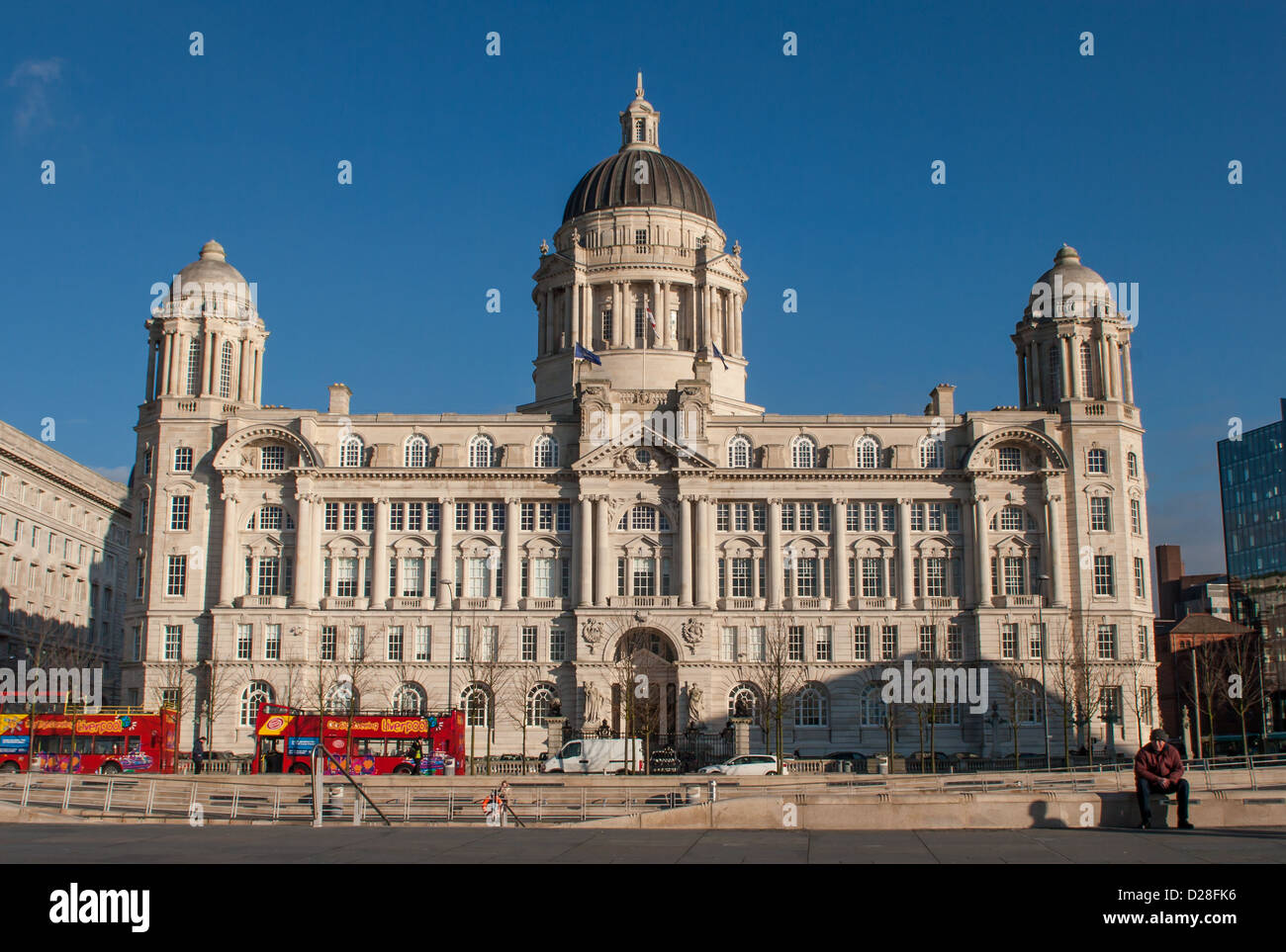 Le port de Liverpool Building à Pier Head Liverpool Banque D'Images