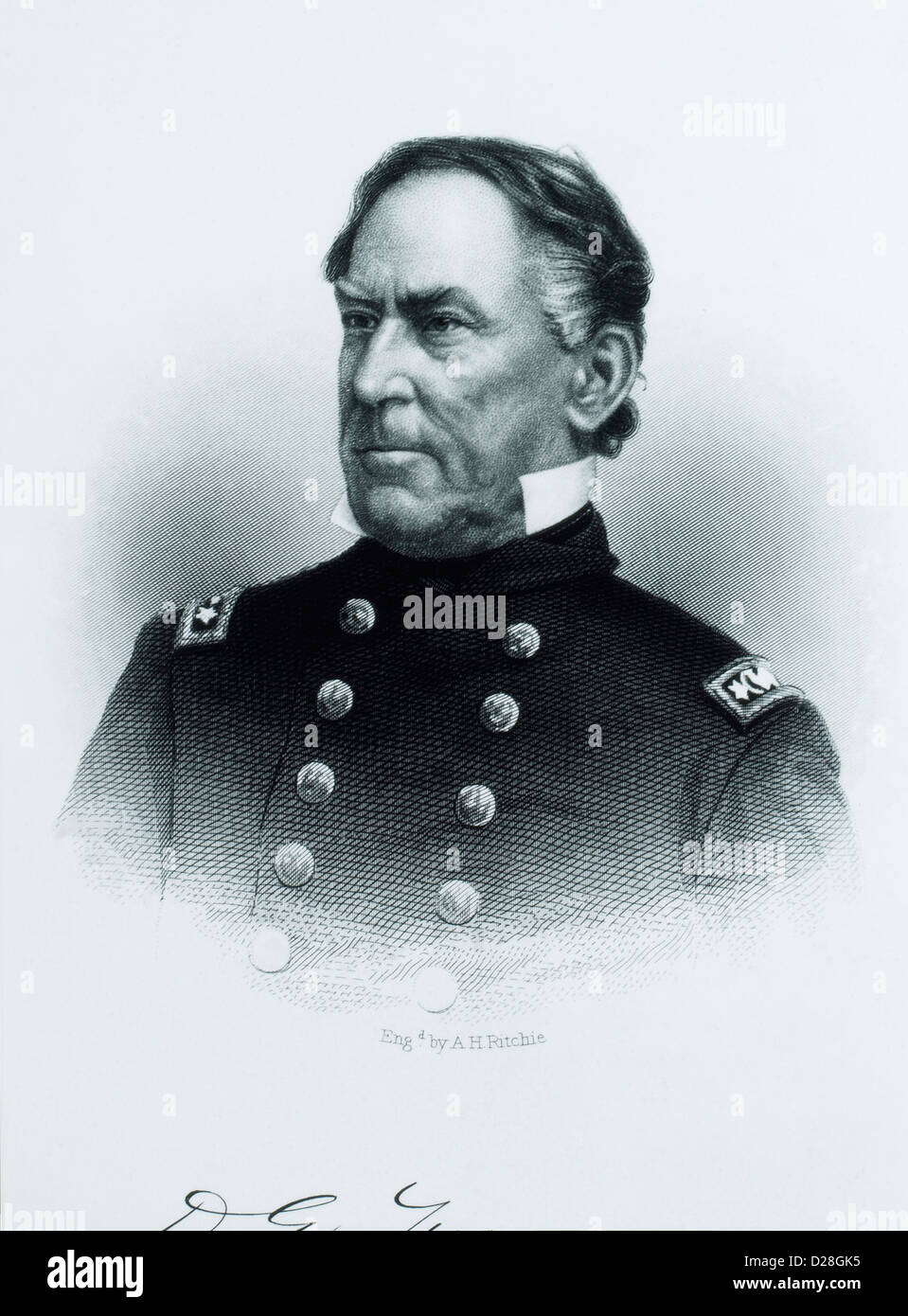L'amiral David Glasgow Farragut (1801-1870), Portrait Banque D'Images