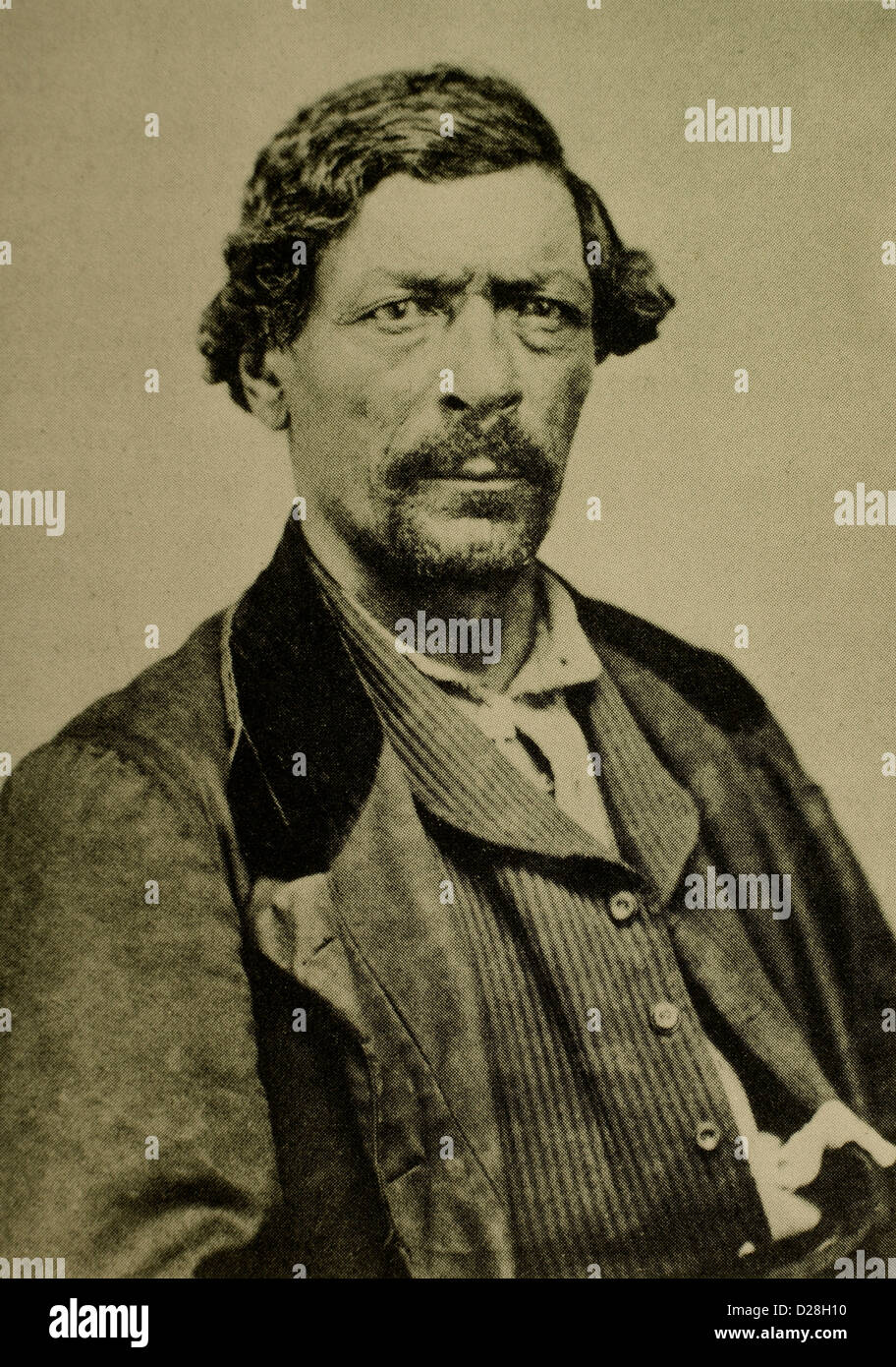 James Beckwourth afro-américain (1798-1866), alpiniste et pionnier du Scoutisme, Portrait, vers 1860 Banque D'Images
