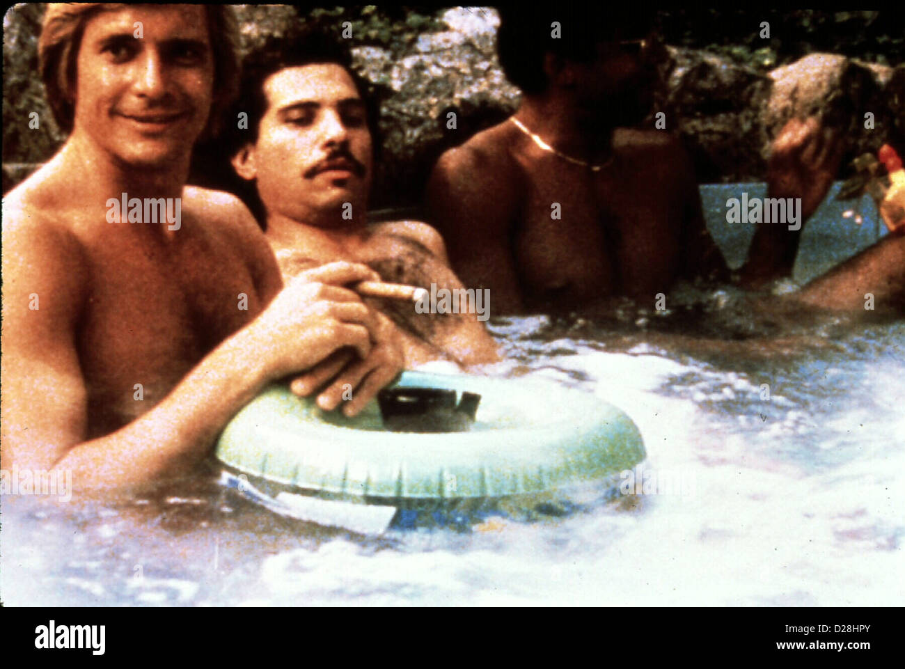 Die von Maulwuerfe Beverly Hills Underground Aces Dirk Benedict, Robert Hegyes Pete Huffman (Dirk Benedict, l), Tico (Robert Banque D'Images