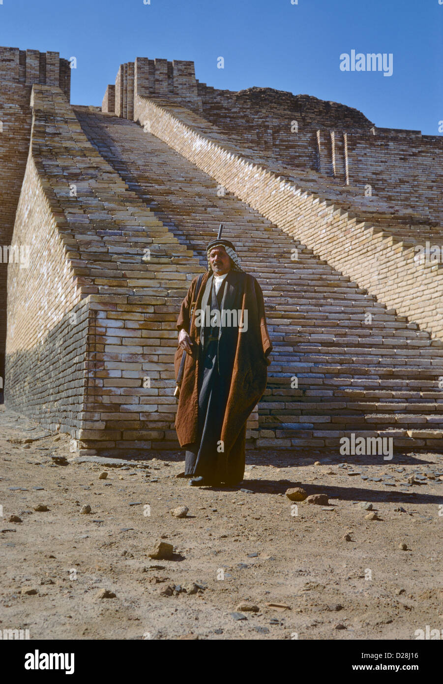 Le gardien de la ziggourat d'Ur-nammou, Iraq 690131 014 Banque D'Images