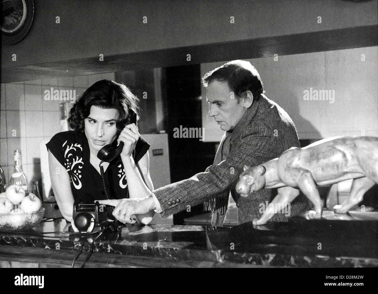 Auf Liebe und Tod Vivement dimanche ! Barbara (Fanny Ardant) und Julien (Jean-Louis Trintignant) *** légende locale *** 1982 -- Banque D'Images