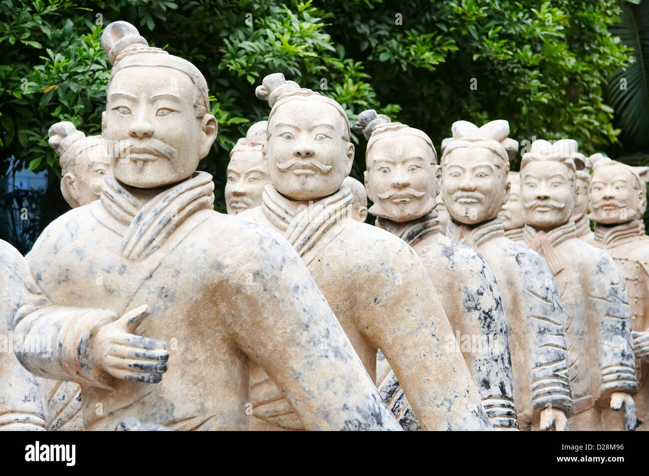 Armée de guerriers de terre cuite,l'un des plus célèbres sites historiques en Chine Banque D'Images