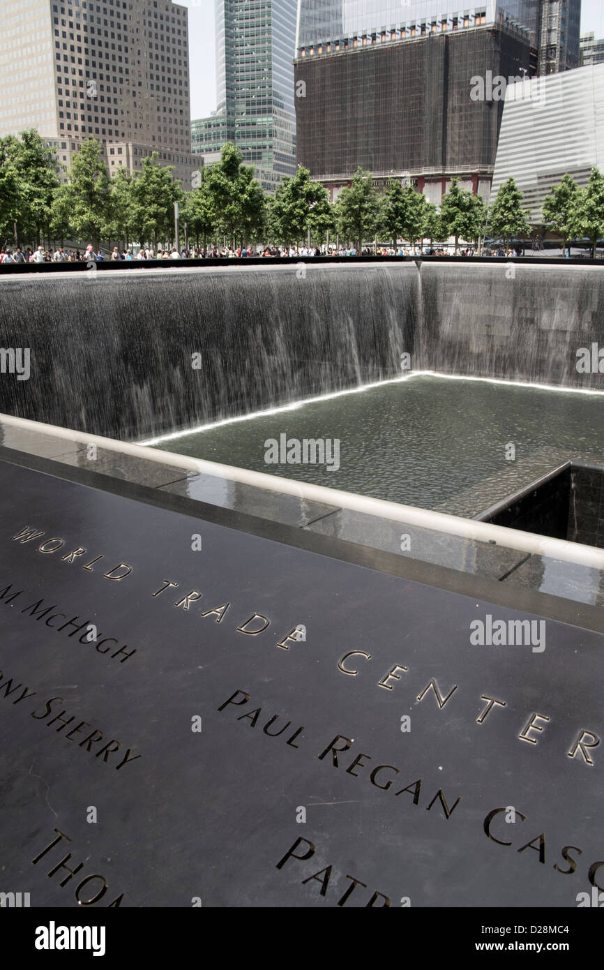 World Trade Center Memorial extérieure Banque D'Images
