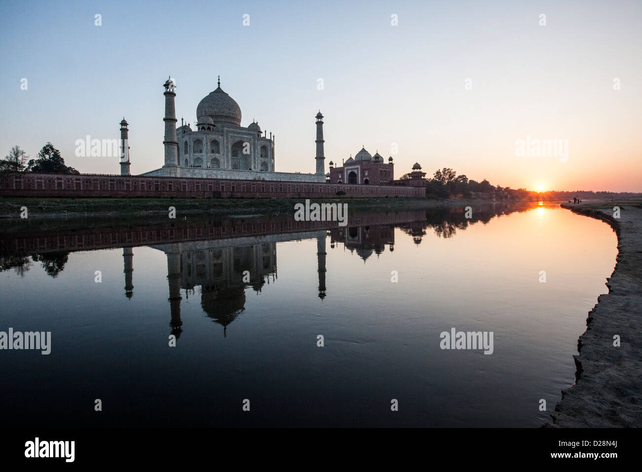 Taj Mahal, Agra, Inde Banque D'Images
