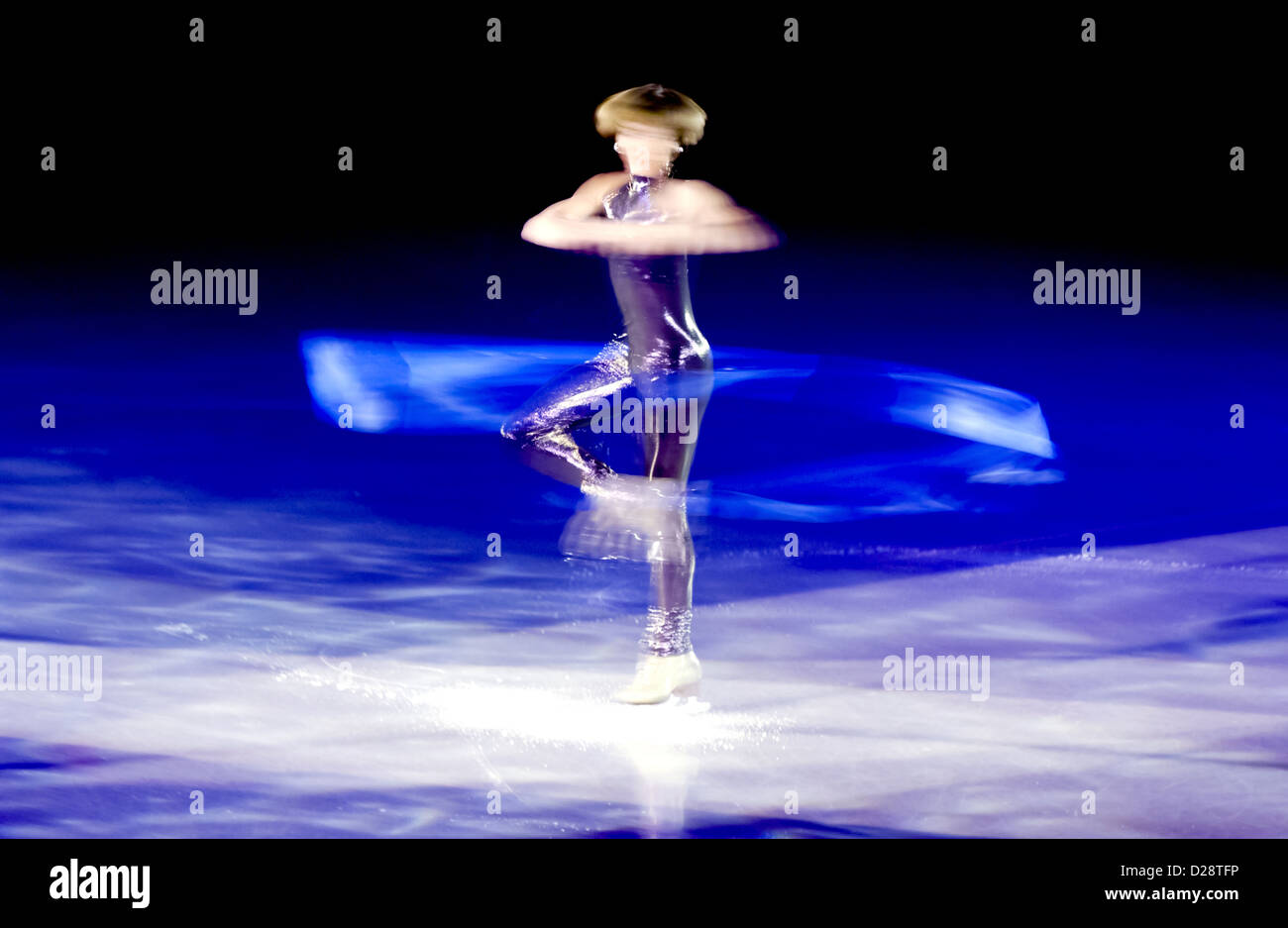Figure skating star Debbie Park Banque D'Images