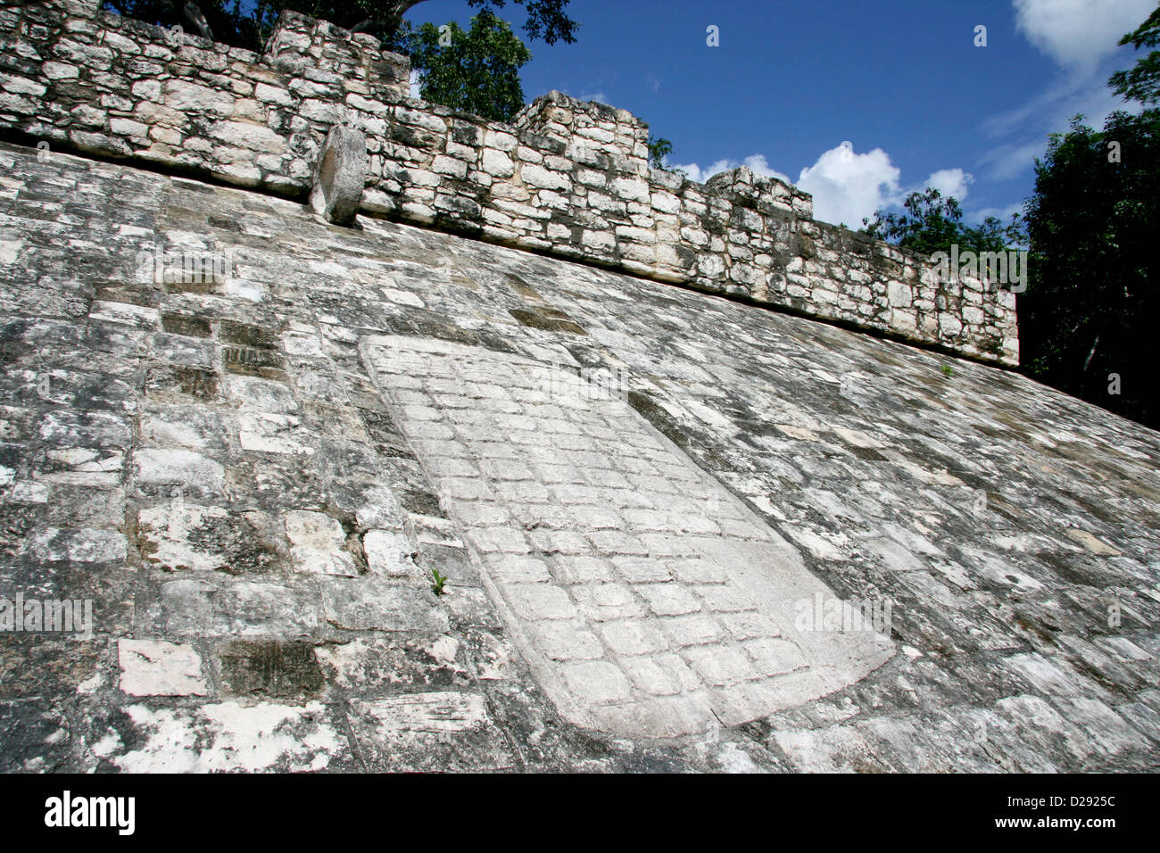 Ball à Coba Mayan Ruins. Le Mexique Banque D'Images