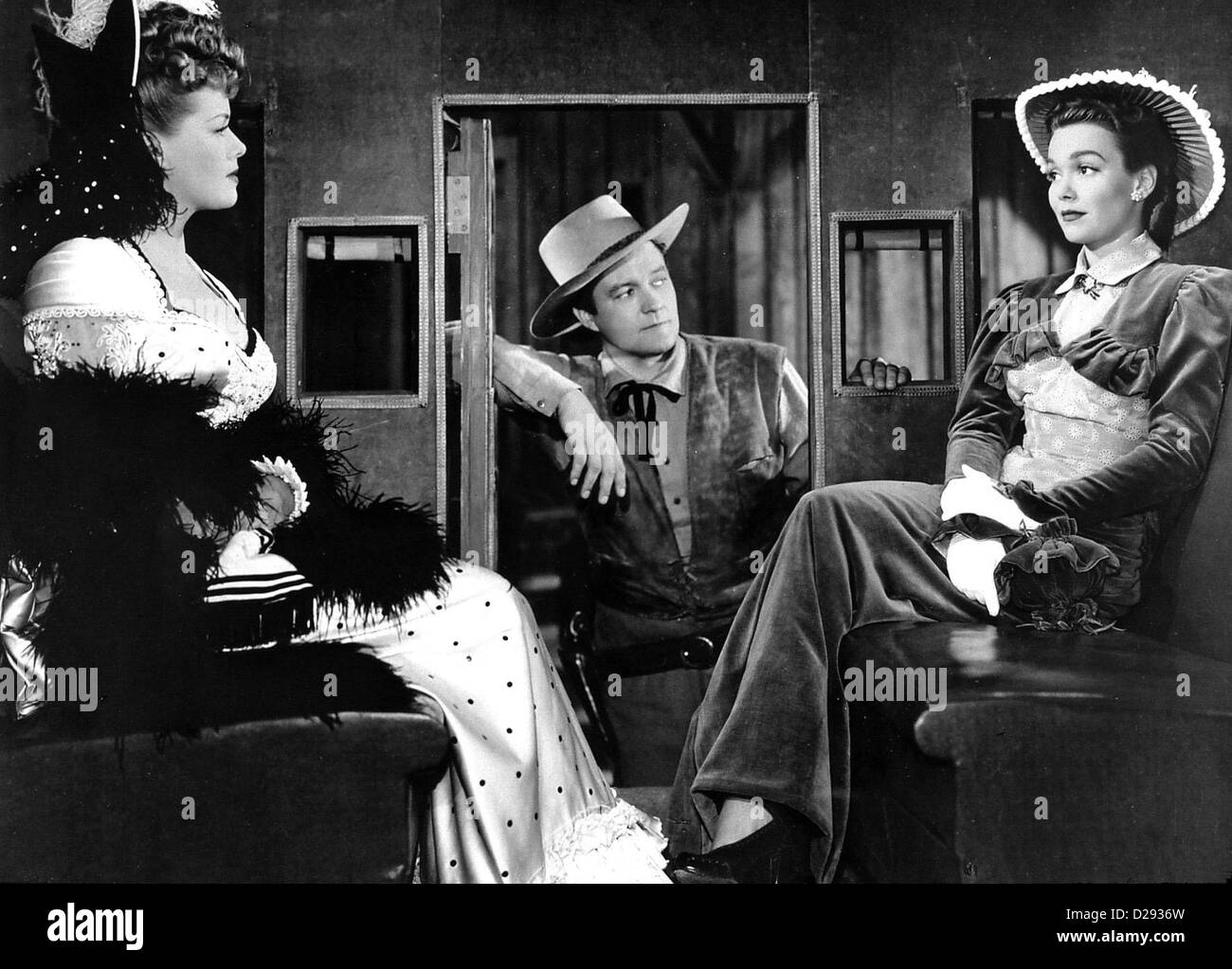 Dollars Schmutzige Wyoming Kid Janis Paige, Dennis Morgan, Jane Wyman am Ende verliebt sich Ann (Jane Wyman,r) dans la région de James Wylie Banque D'Images