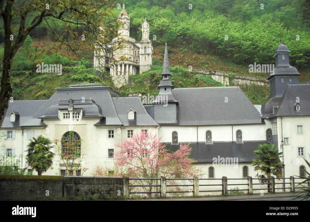 La France, à proximité de sanctuaire de Lourdes. Banque D'Images