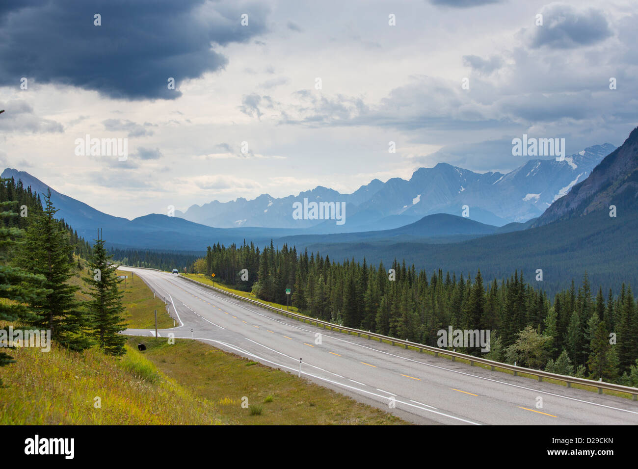 Route 40 dans la région de Kananaskis en Alberta Canada Banque D'Images