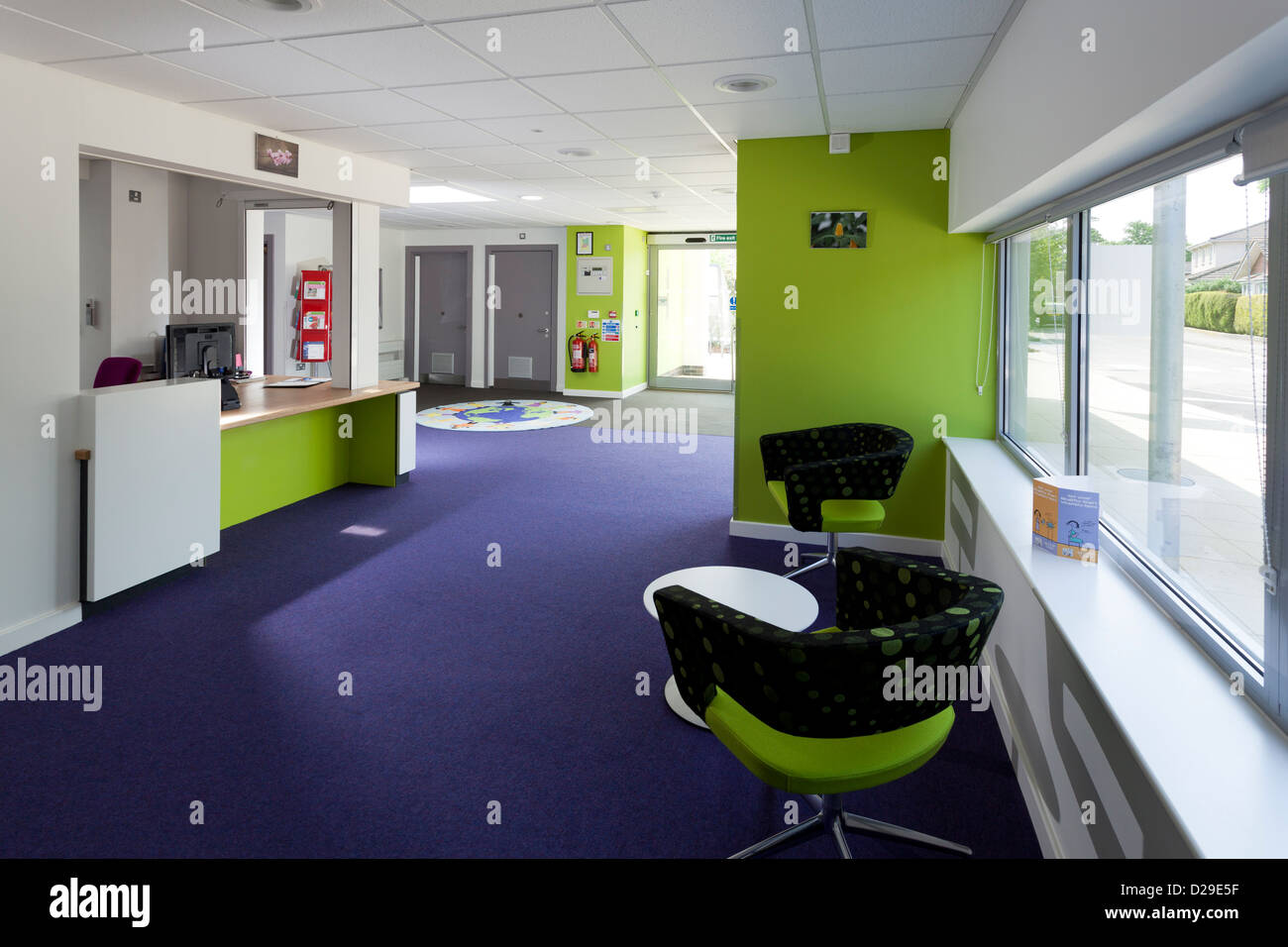Extension d'un étage à l'amidonnier Green Centre pour enfants Banque D'Images