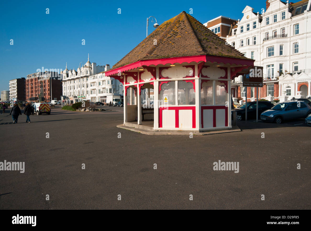 Bexhill on Sea front East Sussex UK Banque D'Images