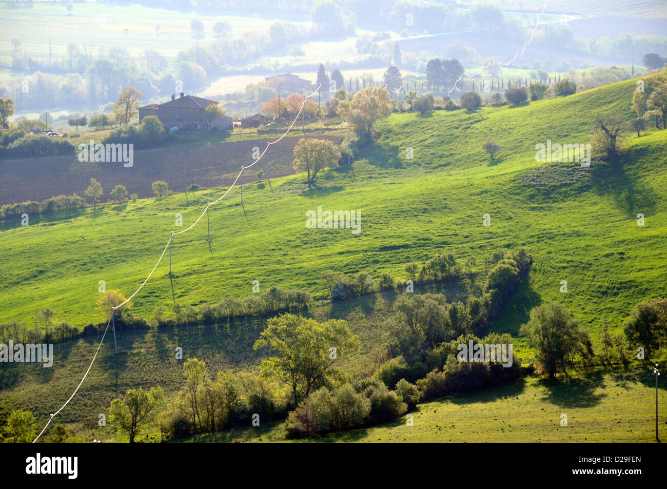 Paysage de la Toscane, Italie Banque D'Images