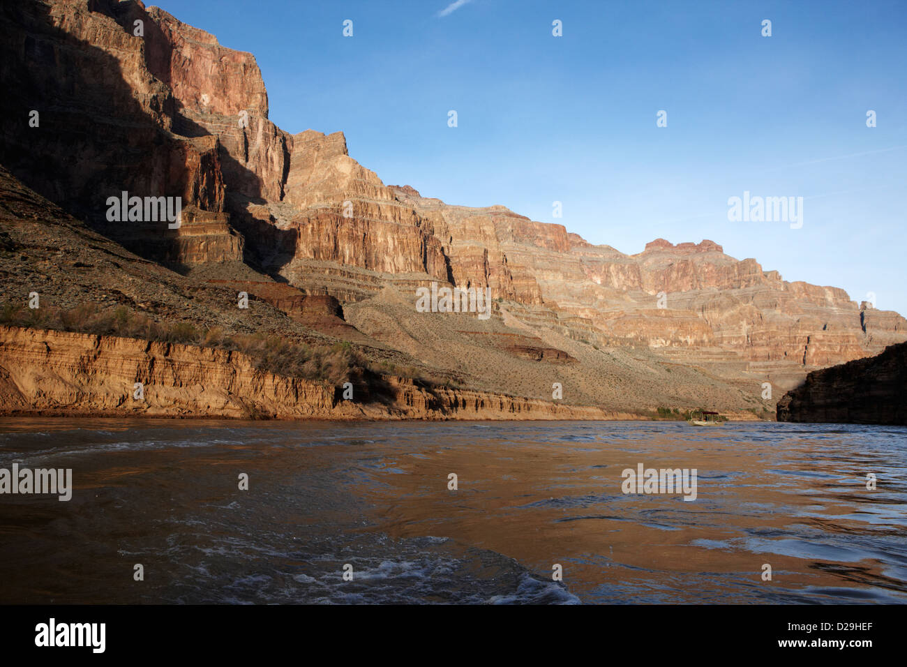 Colorado river fond du grand canyon Arizona USA Banque D'Images