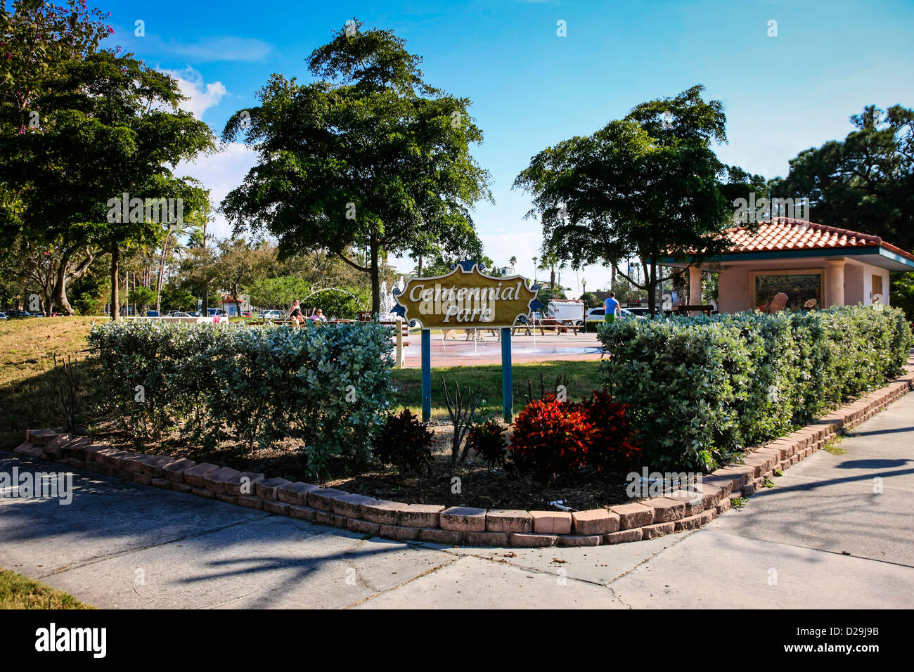 Le Centennial Park à Venise en Floride Banque D'Images