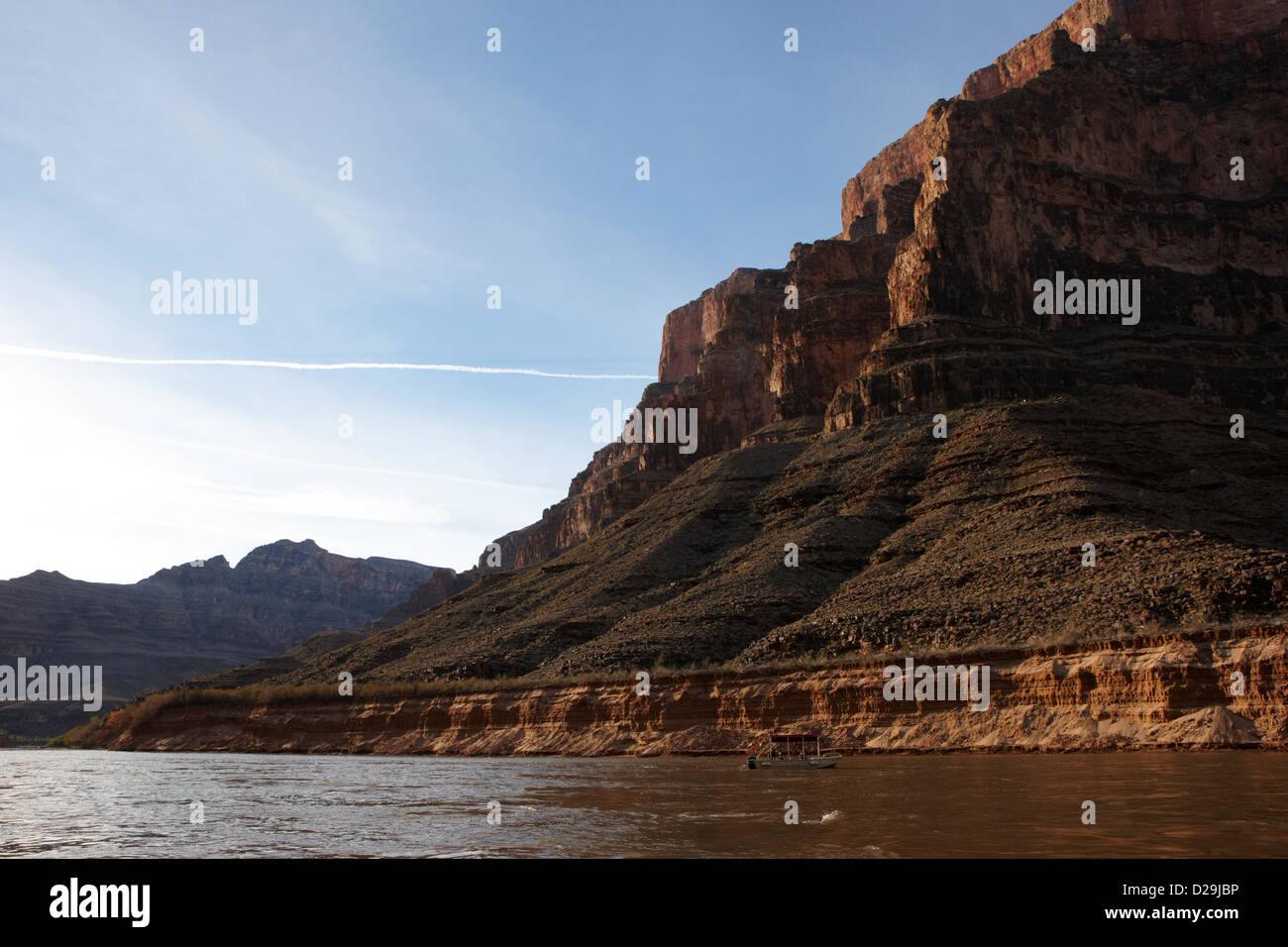Colorado river fond du grand canyon Arizona USA Banque D'Images