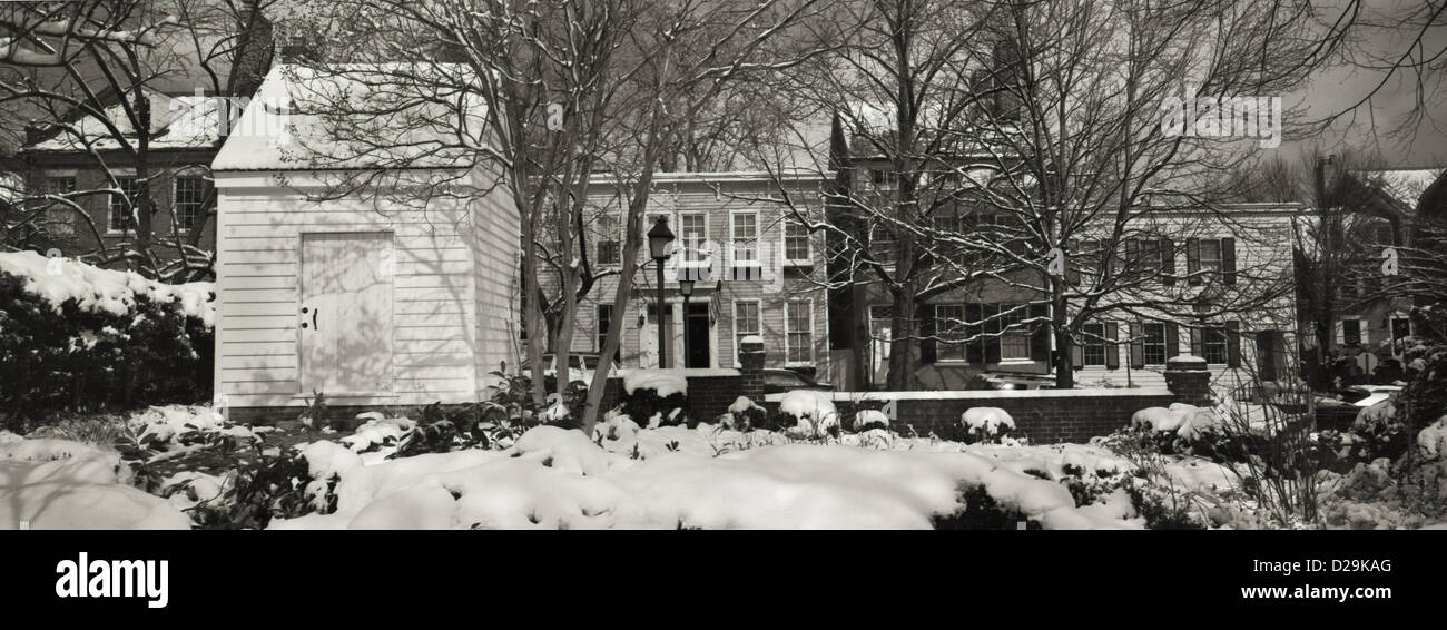 Alexandria Virginia première neige Banque D'Images