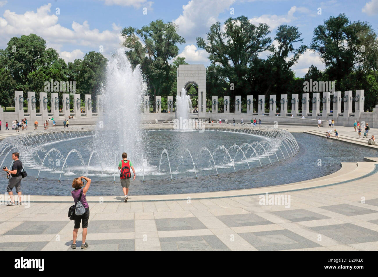 World War II Memorial, Washington, D.C. Banque D'Images