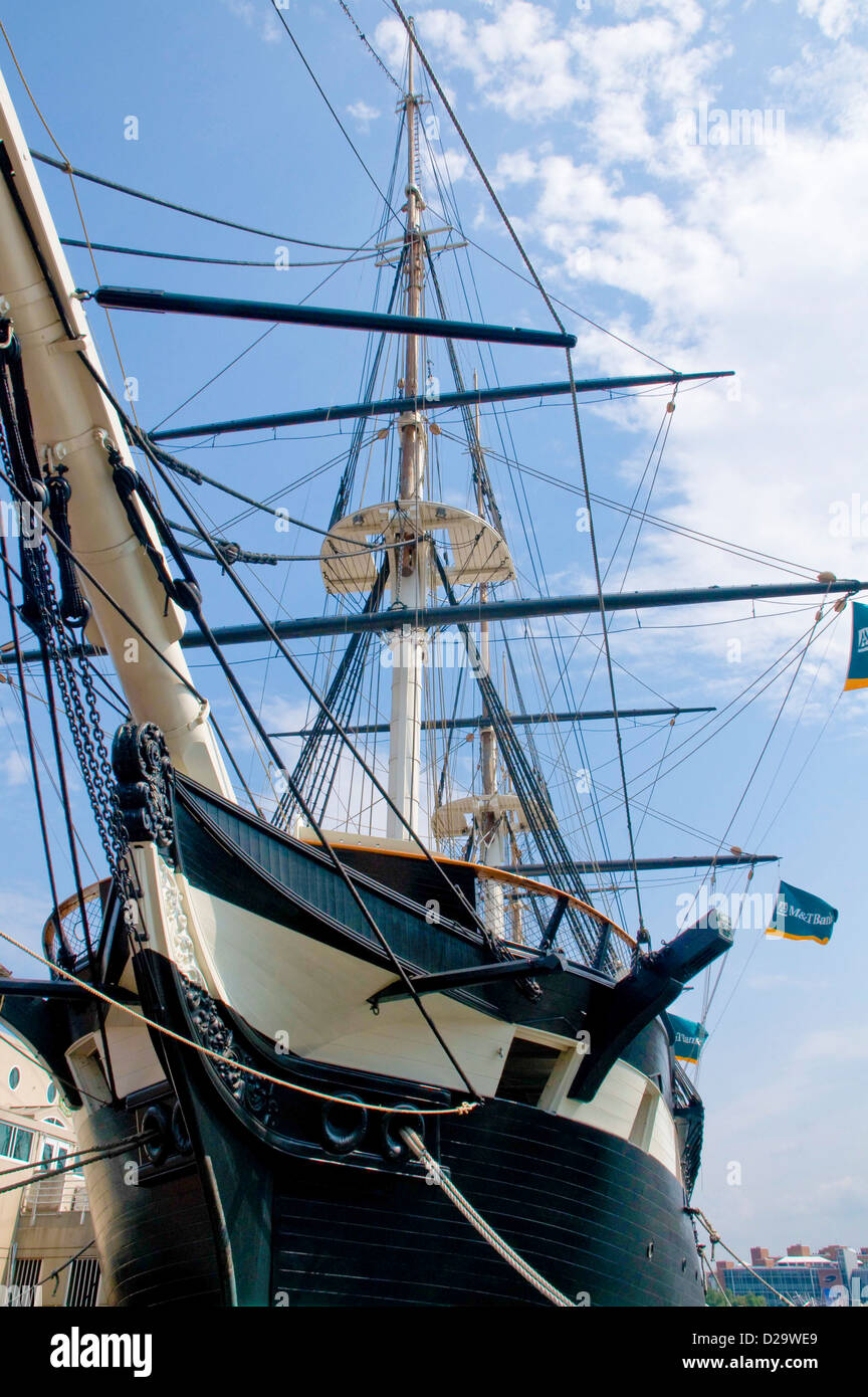 Baltimore, Maryland, USS Constellation Banque D'Images