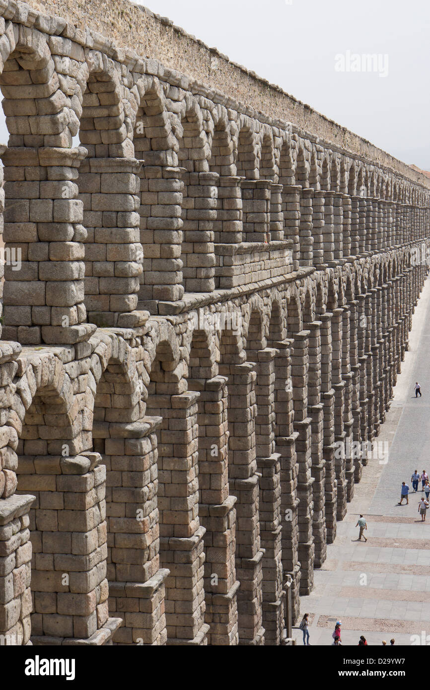 Espagne segovia aqueduct roman ruins Banque D'Images