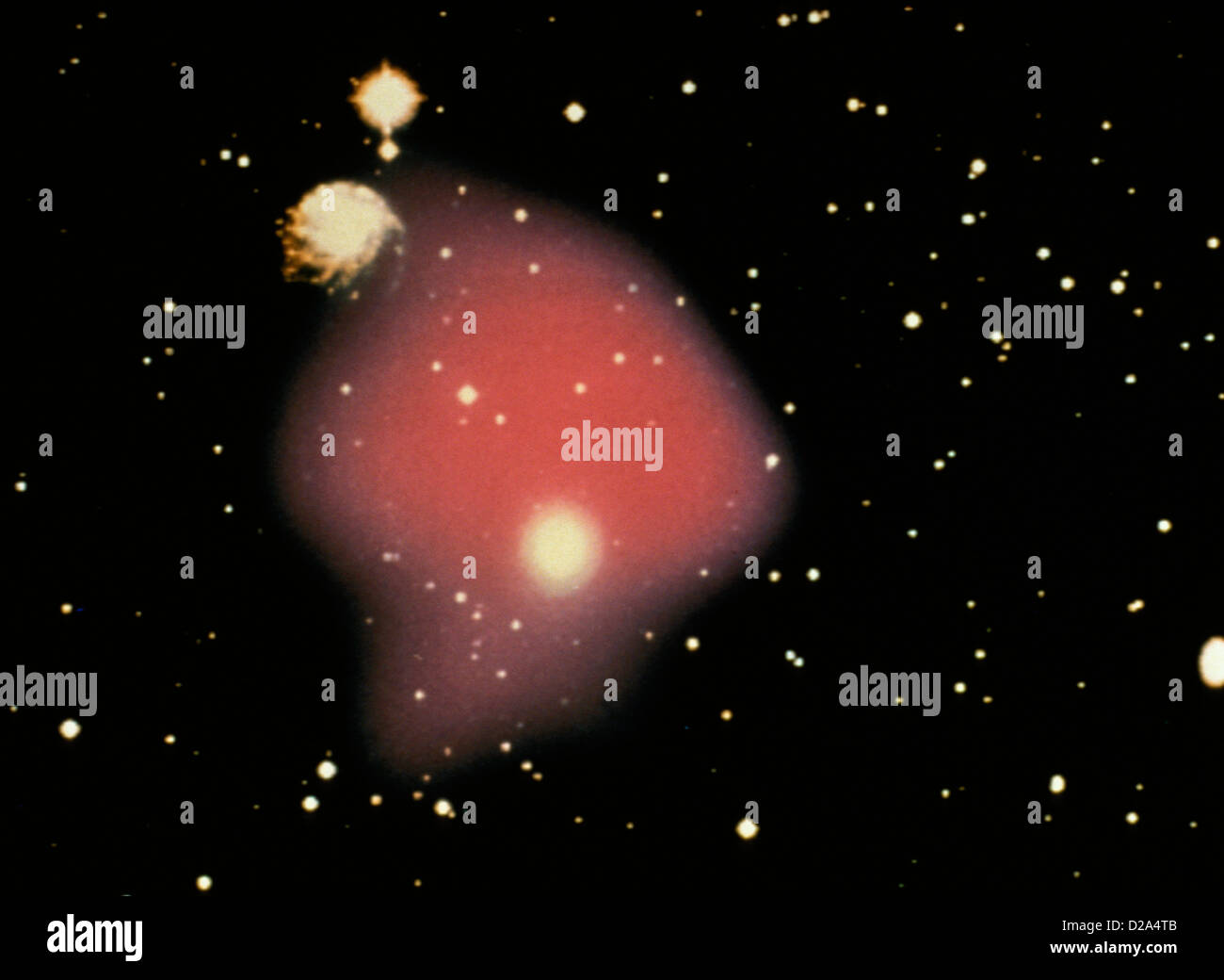 Le gaz chaud dans de petits groupe galaxie NGC 2300 Banque D'Images