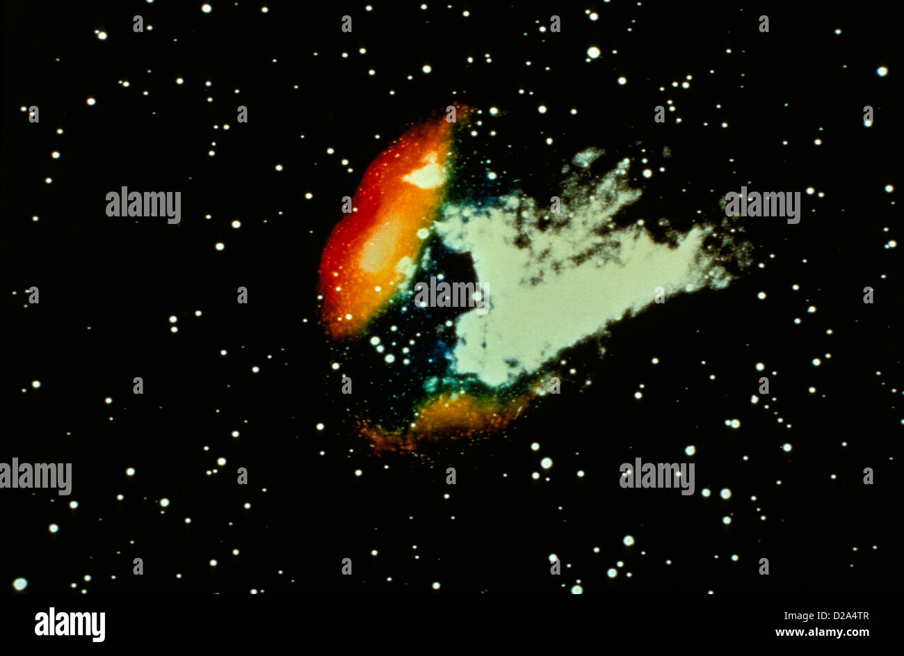 Carte infrarouge de Swan Nebula. Banque D'Images