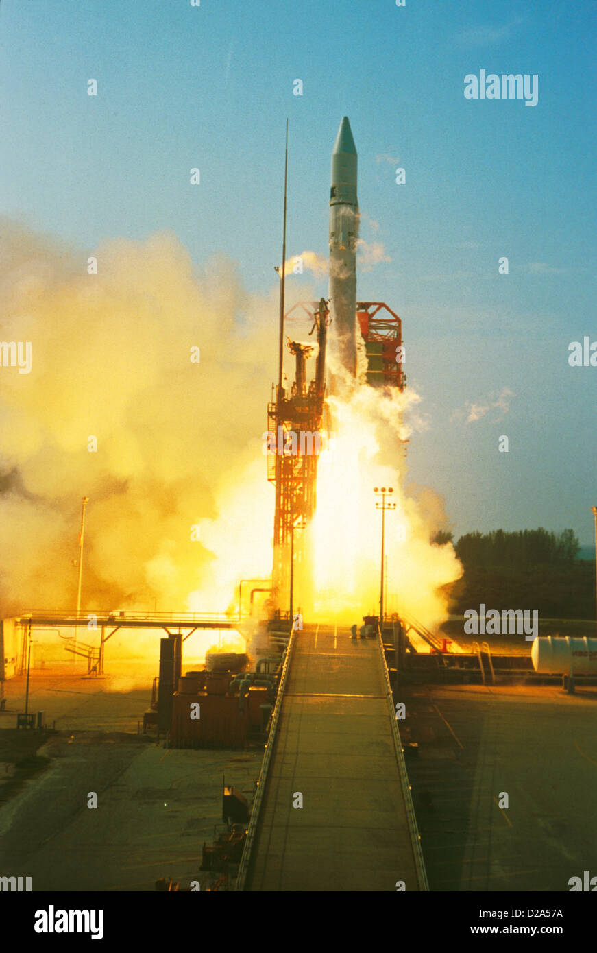 Lancement de fusées, 16/05/78 : Pioneer Vénus-A. Mission : en orbite autour de Vénus et de surveiller l'atmosphère. Banque D'Images