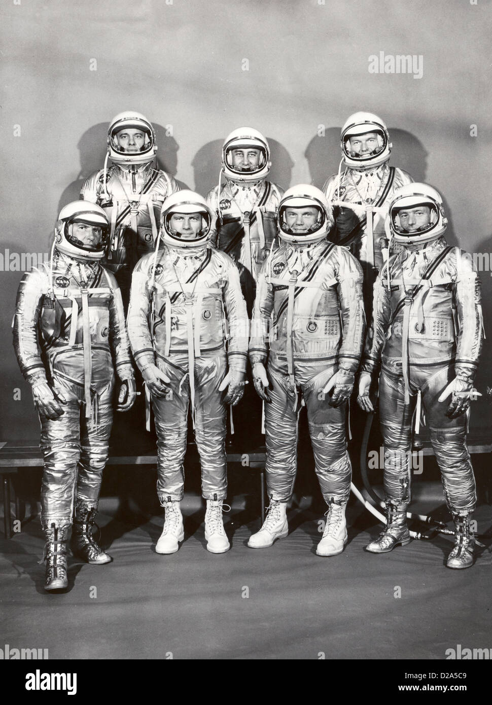 Les astronautes de la NASA, le mercure du projet Banque D'Images